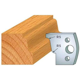 Jeu de 2 Contre-fers Profilés Acier HT 38 x 4 mm - N°031 Doucine - NE COUPE PAS car Contre-fers - Diamwood