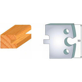 Jeu de 2 Fers Profilés Acier HT 50 x 5,5 mm - N°304 Bardage femelle - Outil de menuiserie - Diamwood Jeu de 2 Fers Profilés Acier HT 50 x 5,5 mm - N°304 Bardage femelle - Outil de menuiserie - Diamwood