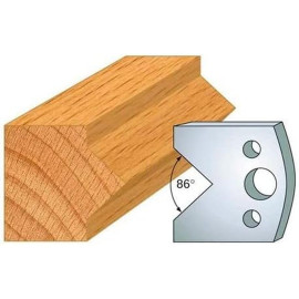 Jeu de 2 Fers Profilés Acier HT 40 x 4 mm - N°034 Enture mâle - Outil de menuiserie - Diamwood