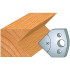 Jeu de 2 Fers Profilés Acier HT 40 x 4 mm - N°127 Chanfrein 45° - Outil de menuiserie - Diamwood