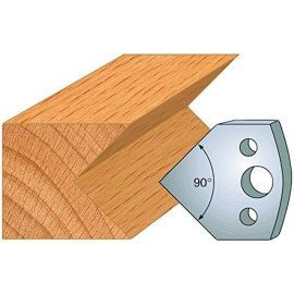 Jeu de 2 Fers Profilés Acier HT 40 x 4 mm - N°127 Chanfrein 45° - Outil de menuiserie - Diamwood