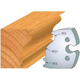 Jeu de 2 Fers Profilés Acier HT 50 x 5,5 mm - N°247 Moulure cadre Louis XVI - Outil de menuiserie - Diamwood