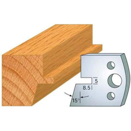 Jeu de 2 Contre-fers Profilés Acier HT 38 x 4 mm - N°085 Languette chanfrein - NE COUPE PAS car Contre-fers - Diamwood