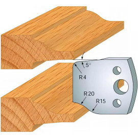 Jeu de 2 Fers Profilés Acier HT 40 x 4 mm - N°100 Plate-bande - Outil de menuiserie - Diamwood