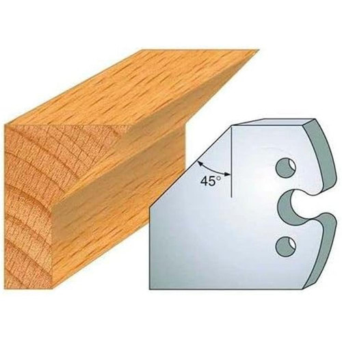 Jeu de 2 Contre-fers Profilés Acier HT 48 x 5,3 mm - N°205 Chanfrein 45° - NE COUPE PAS car Contre-fers - Diamwood