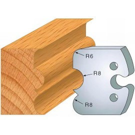 Jeu de 2 Fers Profilés Acier HT 50 x 5,5 mm - N°221 Tore à gorge - Outil de menuiserie - Diamwood Jeu de 2 Fers Profilés Acier HT 50 x 5,5 mm - N°221 Tore à gorge - Outil de menuiserie - Diamwood