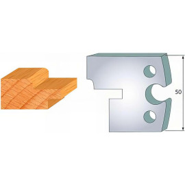 Jeu de 2 Fers Profilés Acier HT 50 x 5,5 mm - N°305 Bardage mâle - Outil de menuiserie - Diamwood Jeu de 2 Fers Profilés Acier HT 50 x 5,5 mm - N°305 Bardage mâle - Outil de menuiserie - Diamwood