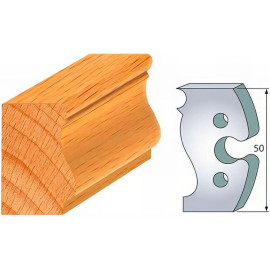 Jeu de 2 Fers Profilés Acier HT 50 x 5,5 mm - N°285 Baguette filet Louis XV - Outil de menuiserie - Diamwood