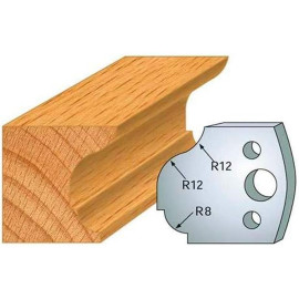 Jeu de 2 Fers Profilés Acier HT 40 x 4 mm - N°061 Doucine + congé - Outil de menuiserie - Diamwood