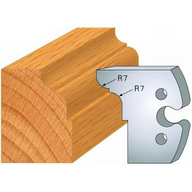 Jeu de 2 Fers Profilés Acier HT 50 x 5,5 mm - N°273 Congé et 1/4 de rond - Outil de menuiserie - Diamwood