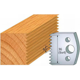 Jeu de 2 Fers Profilés Acier HT 40 x 4 mm - N°117 Enture 4 mm - Outil de menuiserie - Diamwood