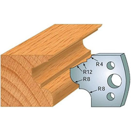 Jeu de 2 Fers Profilés Acier HT 40 x 4 mm - N°089 Moulure - Outil de menuiserie - Diamwood