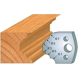 Jeu de 2 Fers Profilés Acier HT 40 x 4 mm - N°021 Congé et 1/4 de rond - Outil de menuiserie - Diamwood