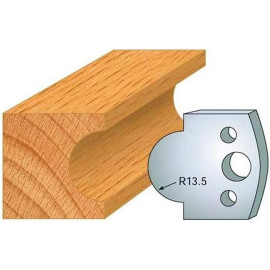 Jeu de 2 Fers Profilés Acier HT 40 x 4 mm - N°118 Gueule de loup - Outil de menuiserie - Diamwood