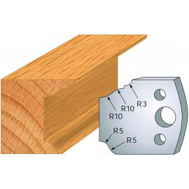 Jeu de 2 Fers Profilés Acier HT 40 x 4 mm - N°079 Doucine rustique - Outil de menuiserie - Diamwood