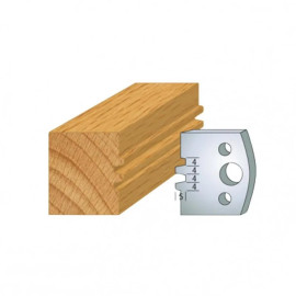Jeu de 2 Contre-fers Profilés Acier HT 38 x 4 mm - N°075 Bouvetage - NE COUPE PAS car Contre-fers - Diamwood