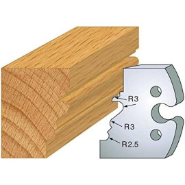 Jeu de 2 Fers Profilés Acier HT 50 x 5,5 mm - N°213 Baguette style Louis XV - Outil de menuiserie - Diamwood Jeu de 2 Fers Profilés Acier HT 50 x 5,5 mm - N°213 Baguette style Louis XV - Outil de menuiserie - Diamwood