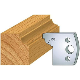Jeu de 2 Fers Profilés Acier HT 40 x 4 mm - N°067 1/4 de rond - Outil de menuiserie - Diamwood