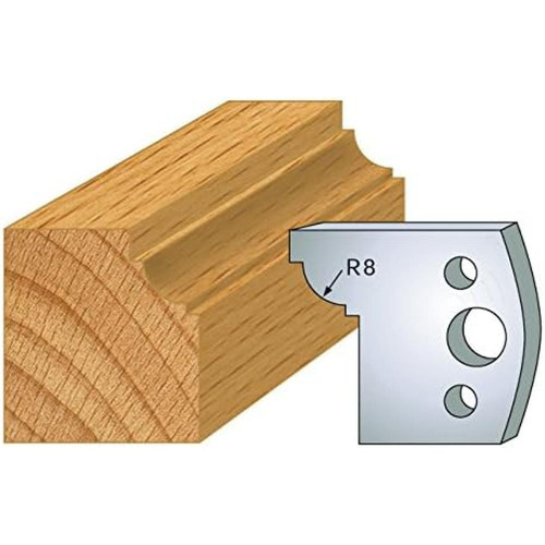 Jeu de 2 Fers Profilés Acier HT 40 x 4 mm - N°067 1/4 de rond - Outil de menuiserie - Diamwood