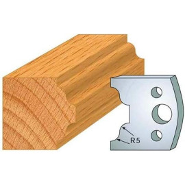 Jeu de 2 Fers Profilés Acier HT 40 x 4 mm - N°025 Petit bois doucine - Outil de menuiserie - Diamwood