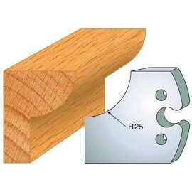 Jeu de 2 Contre-Fers Profilés HT 50mm N°219 - Précision et Robustesse - Outil Indispensable pour Menuiserie - LEMAN