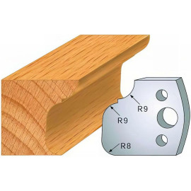 Jeu de 2 Fers Profilés Acier HT 40 x 4 mm - N°068 Moulure - Outil de menuiserie - Diamwood