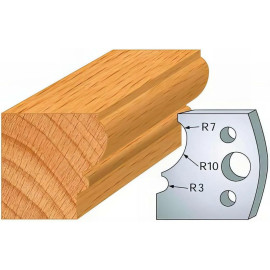 Jeu de 2 Fers Profilés Acier HT 40 x 4 mm - N°105 Louis XV - Outil de menuiserie - Diamwood