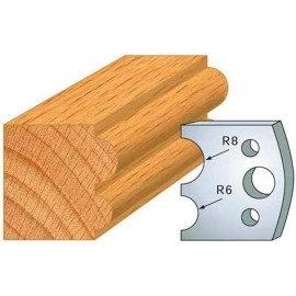 Jeu de 2 Contre-fers Profilés Acier HT 38 x 4 mm - N°051 Boudin 8 et 6 mm - NE COUPE PAS car Contre-fers - Diamwood