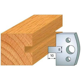Jeu de 2 Contre-fers Profilés Acier HT 38 x 4 mm - N°094 Rainure 8 mm - NE COUPE PAS car Contre-fers - Diamwood