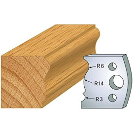 Jeu de 2 Fers Profilés Acier HT 40 x 4 mm - N°106 Moulure de plinthe - Outil de menuiserie - Diamwood Jeu de 2 Fers Profilés Acier HT 40 x 4 mm - N°106 Moulure de plinthe - Outil de menuiserie - Diamwood