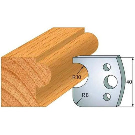 Jeu de 2 Contre-Fers Profilés HT 40mm N°4 - Précision et Robustesse - Idéal pour Usinage - LEMAN