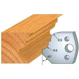 Jeu de 2 Contre-Fers Profilés HT 40mm - N°73 - Résistance et Précision - Outil Indispensable pour Menuiserie - Diamwood