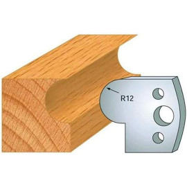 Jeu de 2 Contre-Fers Profilés HT 40mm N°58 - Précision et Robustesse - Outil Indispensable pour Menuiserie - LEMAN