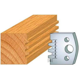 Jeu de 2 Contre-Fers Profilés HT 40mm - N°76 - Précision et Robustesse pour Usinage - LEMAN