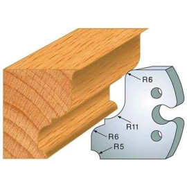 Jeu de 2 Contre-Fers Profilés HT.50mm N°245 - Précision et Robustesse - Outil Indispensable pour Menuiserie - LEMAN