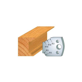 Jeu de 2 Contre-fers Profilés Acier HT 38 x 4 mm - N°079 Doucine rustique - NE COUPE PAS car Contre-fers - Diamwood
