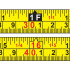 Mètre Ruban Profilé Fluo 8 m x 25 mm - Précision et Visibilité Optimale - Silverline
