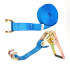 Cinghia di ancoraggio con cricchetto e ganci aperti 9 M x 50 mm 6 Tonnellate Piastra SIMPLEX - ASIP1091F - Cobaltix
