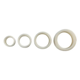 Lot de 4 Bagues Nylon Meule Touret 32/25,4, 25,4/20, 20/16, 16/12,7 - Accessoires de Meulage - LEMAN