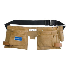 Ceinture-Sacoche en Daim à Outils - 8 Poches, 300 x 200 mm - Pratique et Durable - Silverline
