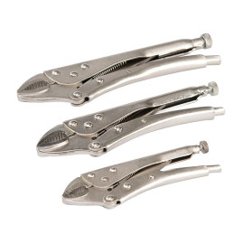 Pinces Autobloquantes - Lot de 3 - Prise en Main Ergonomique et Sécurisée - Silverline
