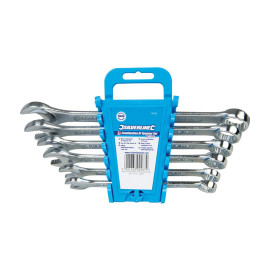 Clés Mixtes 6 pcs AF 3/8" - 11/16" - Outils Pratiques pour Mécaniciens - Silverline
