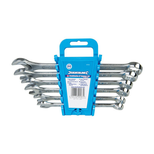 Clés Mixtes 6 pcs AF 3/8" - 11/16" - Outils Pratiques pour Mécaniciens - Silverline
