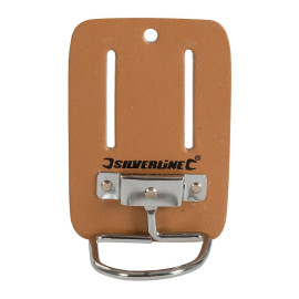 Porte-marteau en Cuir pour Ceinture 100 x 50 mm – Pratique et Durable - Silverline
