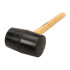 Maillet en Caoutchouc Noir 16 oz - 454 g - Outil Pratique pour Bricolage - Silverline
