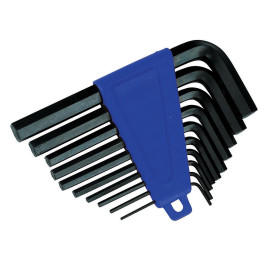 Clés Hexagonales 10 pcs 1/16" - 3/8" - Outils Pratiques pour Bricolage et Réparation - Silverline
