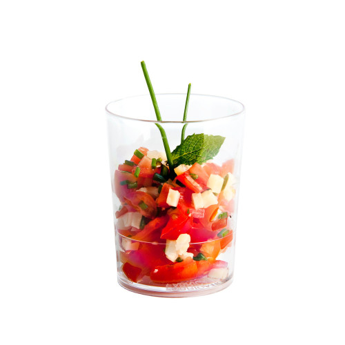 15 verrine rotonde Mini-Glass 8,5 cl D. 51 x Ht. 65 mm riutilizzabili, riciclabili 100% francesi - Trasparente - D-Work