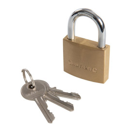 Cadenas en Laiton 40 mm - Sécurisé et Durable - Protection Optimale pour Vos Effets - Silverline
