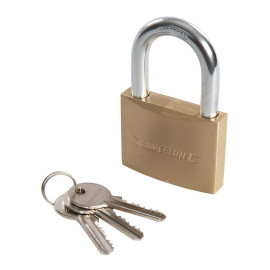 Cadenas en Laiton 60 mm - Sécurisé et Durable - Protection Optimale pour Vos Effets - Silverline
