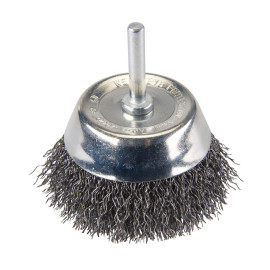 Brosse Boisseau à Fils d'Acier Ondulés 75 mm – Nettoyage Efficace et Durable - Silverline
